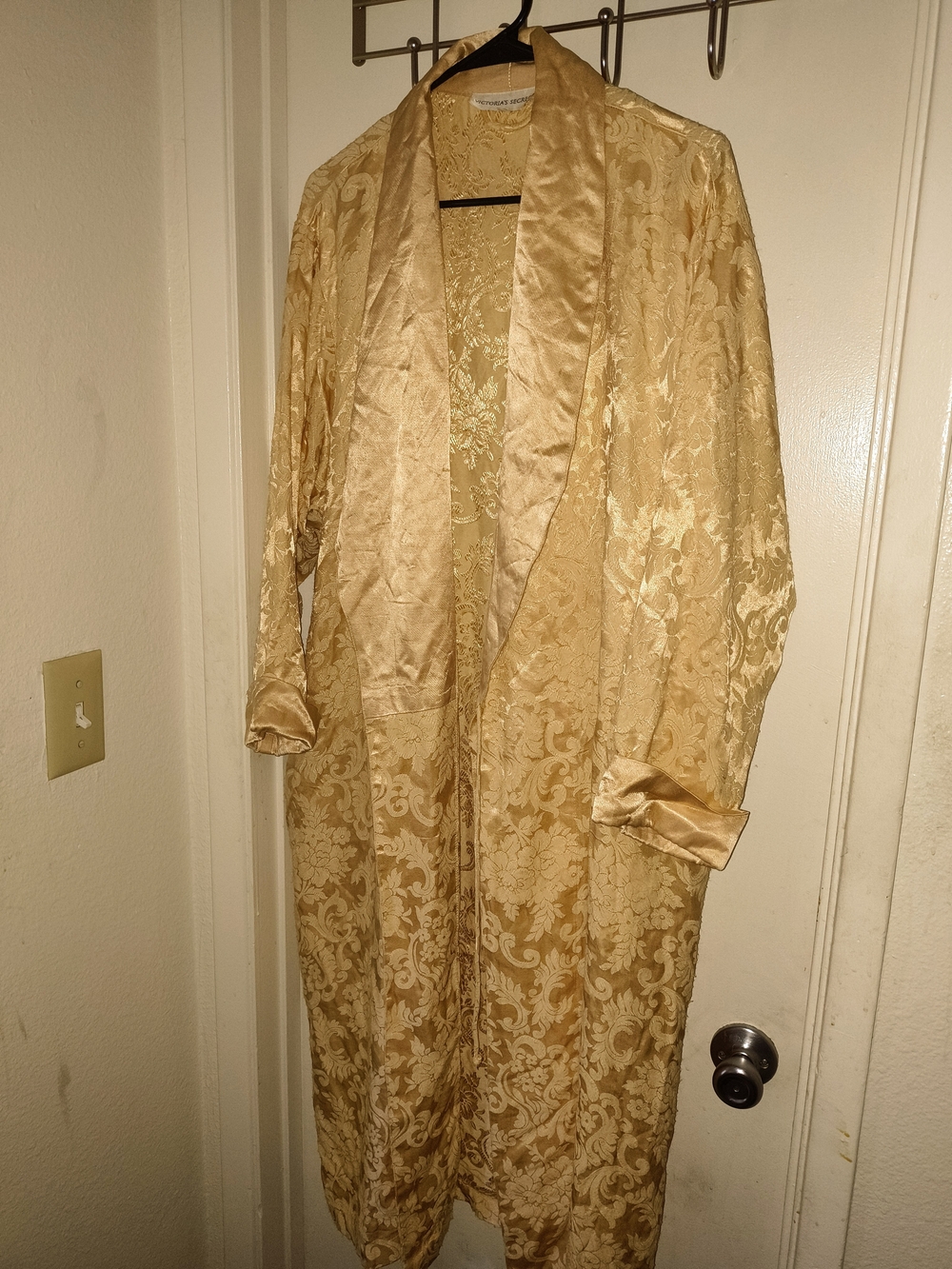 Victoria's Secret Champagne Gold Brocade Robe